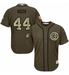 Youth Majestic Chicago Cubs 44 Anthony Rizzo Authentic Green Salute to Service MLB Jersey Youth Majestic Chicago Cubs 44 Anthony Rizzo Authentic Green Salute to Service MLB Jersey