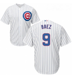 Youth Majestic Chicago Cubs 9 Javier Baez Replica White Home Cool Base MLB Jersey Youth Majestic Chicago Cubs 9 Javier Baez Replica White Home Cool Base MLB Jersey