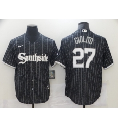 Chicago White Sox 27 Lucas Giolito Black 2021 City Connect Cool Base Jersey Chicago White Sox 27 Lucas Giolito Black 2021 City Connect Cool Base Jersey