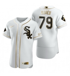 Chicago White Sox 79 Jose Abreu White Nike Mens Authentic Golden Edition MLB Jersey Chicago White Sox 79 Jose Abreu White Nike Mens Authentic Golden Edition MLB Jersey