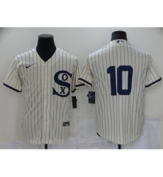 Men Chicago White Sox 10 Yoan Moncada Cream 2021 Field of Dreams Jersey Men Chicago White Sox 10 Yoan Moncada Cream 2021 Field of Dreams Jersey