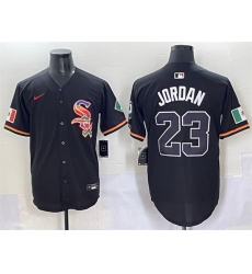 Men Chicago White Sox 23 Michael Jordan Black Mexico Limited Stitched Baseball Jersey Men Chicago White Sox 23 Michael Jordan Black Mexico Limited Stitched Baseball Jersey