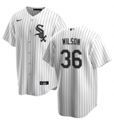 Men Chicago White Sox 36 Steven Wilson White Cool Base Stitched Baseball Jersey Men Chicago White Sox 36 Steven Wilson White Cool Base Stitched Baseball Jersey