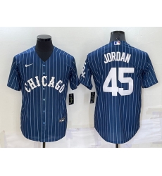 Men Chicago White Sox 45 Michael Jordan Navy Cool Base Stitched Jersey Men Chicago White Sox 45 Michael Jordan Navy Cool Base Stitched Jersey