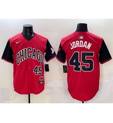 Men Chicago White Sox 45 Michael Jordan Red Black 2025 City Connect Limited Stitched Baseball Jersey Men Chicago White Sox 45 Michael Jordan Red Black 2025 City Connect Limited Stitched Baseball Jersey