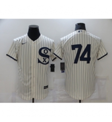 Men Chicago White Sox 74 Eloy Jimenez Cream Elite 2021 Field of Dreams Jersey Men Chicago White Sox 74 Eloy Jimenez Cream Elite 2021 Field of Dreams Jersey
