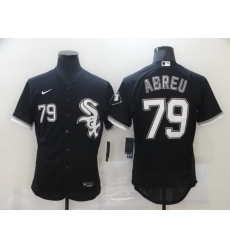 Men Chicago White Sox 79 Jose Abreu Black Stitched MLB Flex Base Nike Jersey Men Chicago White Sox 79 Jose Abreu Black Stitched MLB Flex Base Nike Jersey