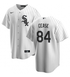 Men Chicago White Sox 84 Dylan Cease White Cool Base Stitched Jersey Men Chicago White Sox 84 Dylan Cease White Cool Base Stitched Jersey
