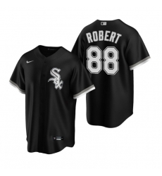 Men Chicago White Sox 88 Luis Robert Black 2020 Nike Cool Base Jersey Men Chicago White Sox 88 Luis Robert Black 2020 Nike Cool Base Jersey
