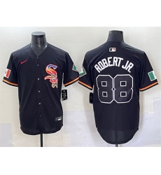 Men Chicago White Sox 88 Luis Robert Jr  Black Mexico Limited Stitched Baseball Jersey