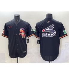 Men Chicago White Sox Team Big Logo Black Mexico Limited Stitched Jersey 003