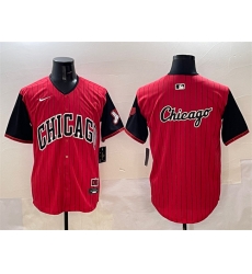 Men Chicago White Sox Team Big Logo Red Black 2025 City Connect Limited Stitched Baseball Jersey 003