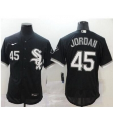 Men Nike White Sox 45 Michael Jordan Blak Cool Base Jersey Men Nike White Sox 45 Michael Jordan Blak Cool Base Jersey