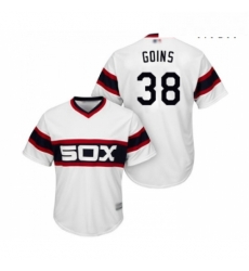 Mens Chicago White Sox 38 Ryan Goins Replica White 2013 Alternate Home Cool Base Baseball Jersey Mens Chicago White Sox 38 Ryan Goins Replica White 2013 Alternate Home Cool Base Baseball Jersey