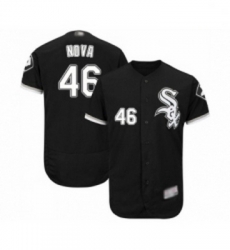 Mens Chicago White Sox 46 Ivan Nova Black Alternate Flex Base Authentic Collection Baseball Jersey Mens Chicago White Sox 46 Ivan Nova Black Alternate Flex Base Authentic Collection Baseball Jersey