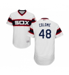 Mens Chicago White Sox 48 Alex Colome White Alternate Flex Base Authentic Collection Baseball Jersey Mens Chicago White Sox 48 Alex Colome White Alternate Flex Base Authentic Collection Baseball Jersey