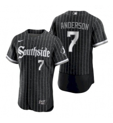 Men's Chicago White Sox Tim Anderson 2021 City Connect Southside Jersey Men's Chicago White Sox Tim Anderson 2021 City Connect Southside Jersey