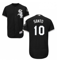 Mens Majestic Chicago White Sox 10 Ron Santo Black Alternate Flexbase Authentic Collection MLB Jersey Mens Majestic Chicago White Sox 10 Ron Santo Black Alternate Flexbase Authentic Collection MLB Jersey