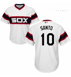 Mens Majestic Chicago White Sox 10 Ron Santo Replica White 2013 Alternate Home Cool Base MLB Jersey Mens Majestic Chicago White Sox 10 Ron Santo Replica White 2013 Alternate Home Cool Base MLB Jersey