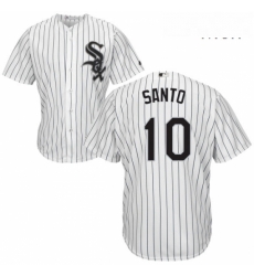 Mens Majestic Chicago White Sox 10 Ron Santo Replica White Home Cool Base MLB Jersey Mens Majestic Chicago White Sox 10 Ron Santo Replica White Home Cool Base MLB Jersey
