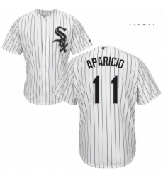 Mens Majestic Chicago White Sox 11 Luis Aparicio Replica White Home Cool Base MLB Jersey Mens Majestic Chicago White Sox 11 Luis Aparicio Replica White Home Cool Base MLB Jersey
