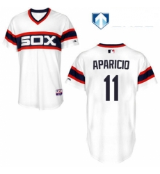 Mens Majestic Chicago White Sox 11 Luis Aparicio White Alternate Flex Base Authentic Collection MLB Jersey Mens Majestic Chicago White Sox 11 Luis Aparicio White Alternate Flex Base Authentic Collection MLB Jersey
