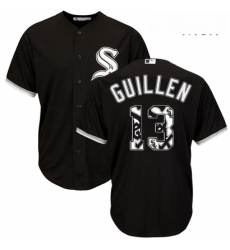 Mens Majestic Chicago White Sox 13 Ozzie Guillen Authentic Black Team Logo Fashion Cool Base MLB Jersey Mens Majestic Chicago White Sox 13 Ozzie Guillen Authentic Black Team Logo Fashion Cool Base MLB Jersey