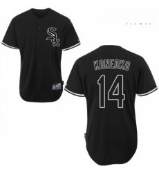 Mens Majestic Chicago White Sox 14 Paul Konerko Authentic Black Fashion MLB Jersey Mens Majestic Chicago White Sox 14 Paul Konerko Authentic Black Fashion MLB Jersey