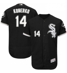 Mens Majestic Chicago White Sox 14 Paul Konerko Black Flexbase Authentic Collection MLB Jersey Mens Majestic Chicago White Sox 14 Paul Konerko Black Flexbase Authentic Collection MLB Jersey