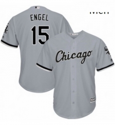 Mens Majestic Chicago White Sox 15 Adam Engel Replica Grey Road Cool Base MLB Jersey Mens Majestic Chicago White Sox 15 Adam Engel Replica Grey Road Cool Base MLB Jersey