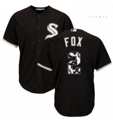 Mens Majestic Chicago White Sox 2 Nellie Fox Authentic Black Team Logo Fashion Cool Base MLB Jersey Mens Majestic Chicago White Sox 2 Nellie Fox Authentic Black Team Logo Fashion Cool Base MLB Jersey