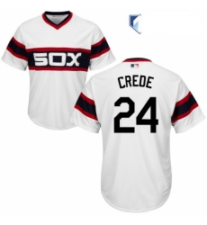 Mens Majestic Chicago White Sox 24 Joe Crede White Alternate Flex Base Authentic Collection MLB Jersey Mens Majestic Chicago White Sox 24 Joe Crede White Alternate Flex Base Authentic Collection MLB Jersey