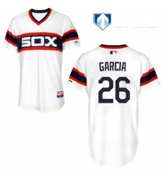 Mens Majestic Chicago White Sox 26 Avisail Garcia White Alternate Flex Base Authentic Collection MLB Jersey Mens Majestic Chicago White Sox 26 Avisail Garcia White Alternate Flex Base Authentic Collection MLB Jersey