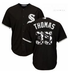 Mens Majestic Chicago White Sox 35 Frank Thomas Authentic Black Team Logo Fashion Cool Base MLB Jersey Mens Majestic Chicago White Sox 35 Frank Thomas Authentic Black Team Logo Fashion Cool Base MLB Jersey