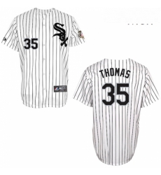 Mens Majestic Chicago White Sox 35 Frank Thomas Replica White w75th Anniversary Commemorative Patch MLB Jersey Mens Majestic Chicago White Sox 35 Frank Thomas Replica White w75th Anniversary Commemorative Patch MLB Jersey