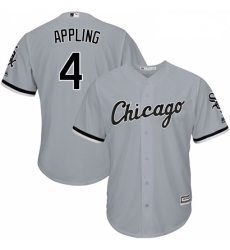 Mens Majestic Chicago White Sox 4 Luke Appling Grey Road Flex Base Authentic Collection MLB Jersey Mens Majestic Chicago White Sox 4 Luke Appling Grey Road Flex Base Authentic Collection MLB Jersey