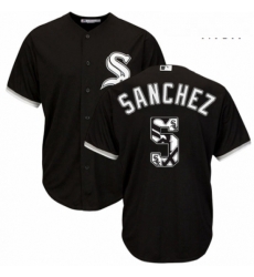 Mens Majestic Chicago White Sox 5 Yolmer Sanchez Authentic Black Team Logo Fashion Cool Base MLB Jersey Mens Majestic Chicago White Sox 5 Yolmer Sanchez Authentic Black Team Logo Fashion Cool Base MLB Jersey