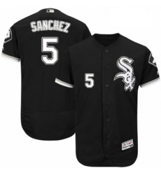 Mens Majestic Chicago White Sox 5 Yolmer Sanchez Black Alternate Flex Base Authentic Collection MLB Jersey Mens Majestic Chicago White Sox 5 Yolmer Sanchez Black Alternate Flex Base Authentic Collection MLB Jersey