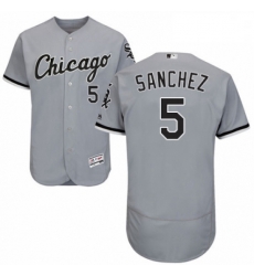 Mens Majestic Chicago White Sox 5 Yolmer Sanchez Grey Road Flex Base Authentic Collection MLB Jersey Mens Majestic Chicago White Sox 5 Yolmer Sanchez Grey Road Flex Base Authentic Collection MLB Jersey