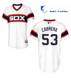 Mens Majestic Chicago White Sox 53 Melky Cabrera Replica White 2013 Alternate Home Cool Base MLB Jersey Mens Majestic Chicago White Sox 53 Melky Cabrera Replica White 2013 Alternate Home Cool Base MLB Jersey