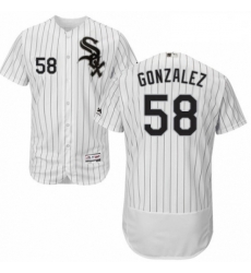 Mens Majestic Chicago White Sox 58 Miguel Gonzalez White Home Flex Base Authentic Collection MLB Jersey Mens Majestic Chicago White Sox 58 Miguel Gonzalez White Home Flex Base Authentic Collection MLB Jersey