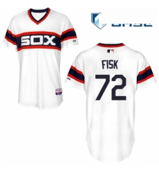 Mens Majestic Chicago White Sox 72 Carlton Fisk Replica White 2013 Alternate Home Cool Base MLB Jersey Mens Majestic Chicago White Sox 72 Carlton Fisk Replica White 2013 Alternate Home Cool Base MLB Jersey