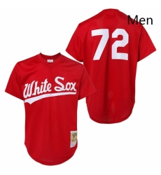 Mens Mitchell and Ness 1990 Chicago White Sox 72 Carlton Fisk Replica Red Throwback MLB Jersey Mens Mitchell and Ness 1990 Chicago White Sox 72 Carlton Fisk Replica Red Throwback MLB Jersey