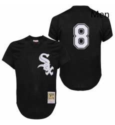Mens Mitchell and Ness 1993 Chicago White Sox 8 Bo Jackson Replica Black Throwback MLB Jersey Mens Mitchell and Ness 1993 Chicago White Sox 8 Bo Jackson Replica Black Throwback MLB Jersey