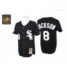 Mens Mitchell and Ness Chicago White Sox 8 Bo Jackson Replica Black Throwback MLB Jersey Mens Mitchell and Ness Chicago White Sox 8 Bo Jackson Replica Black Throwback MLB Jersey