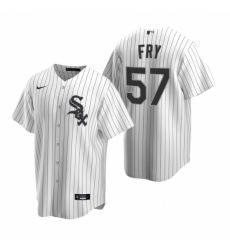Mens Nike Chicago White Sox 57 Jace Fry White Home Stitched Baseball Jersey Mens Nike Chicago White Sox 57 Jace Fry White Home Stitched Baseball Jersey