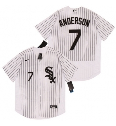 White Sox 7 Tim Anderson White 2020 Nike Flexbase Jersey White Sox 7 Tim Anderson White 2020 Nike Flexbase Jersey