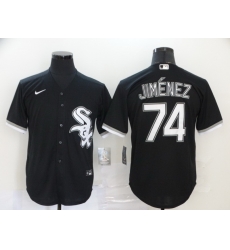 White Sox 74 Eloy Jimenez Black 2020 Nike Cool Base Jersey White Sox 74 Eloy Jimenez Black 2020 Nike Cool Base Jersey