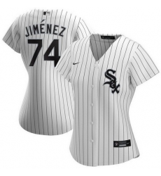 Women Chicago White Sox 74 Eloy Jimenez White Stitched Jersey Women Chicago White Sox 74 Eloy Jimenez White Stitched Jersey