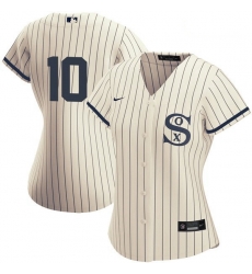Women Chicago White Sox Field of Dreams 10 Yoan Moncada Cream Jersey Women Chicago White Sox Field of Dreams 10 Yoan Moncada Cream Jersey